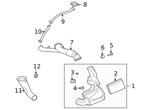 Air Intake for 2008 Jaguar XK #1