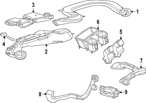 Ducts for 2024 Mercedes-Benz EQS 580 SUV #1