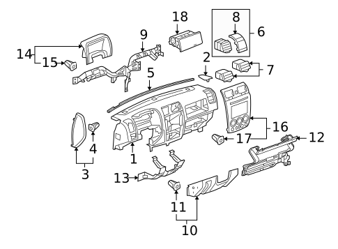 Instrument Panel for 2010 Hummer H3T #0