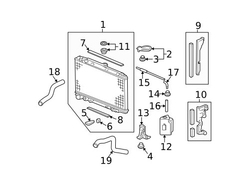 Radiator & Components for 2007 Honda Ridgeline #0