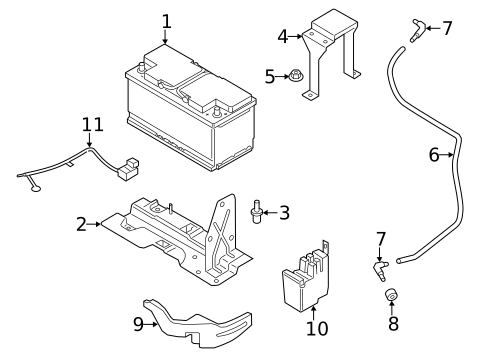 Battery for 2014 BMW M6 #1