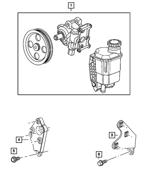 Power Steering Pump for 2008 Dodge Ram 2500 #0