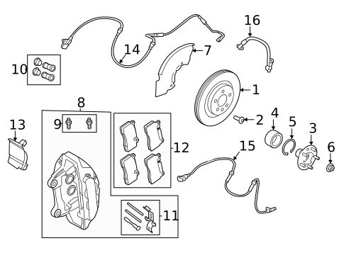 Front Brakes for 2020 Land Rover Defender 110 #1