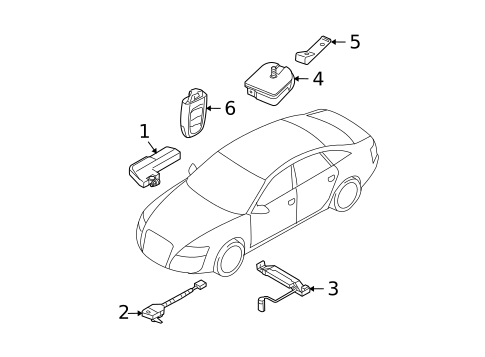 Anti-Theft Components for 2010 Audi Q5 #0