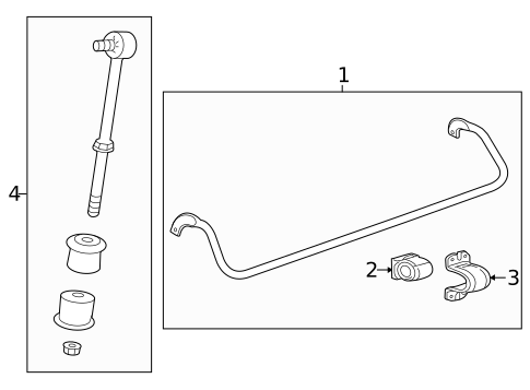 Stabilizer Bar & Components for 2017 Cadillac XTS #1