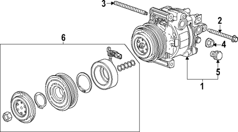 Condenser, Compressor & Lines for 2024 Chevrolet Trax #1