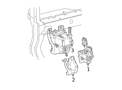 ABS Components for 2003 Ford Mustang #0