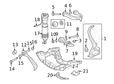 Suspension Components for 2011 Mercedes-Benz SL 550 #0