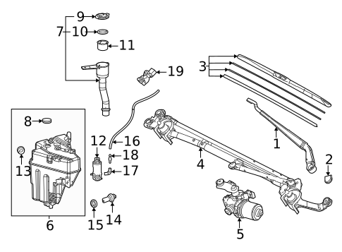 Wiper & Washer Components for 2023 Lexus LX600 #0