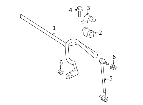 Stabilizer Bar & Components for 2015 Lexus ES350 #0