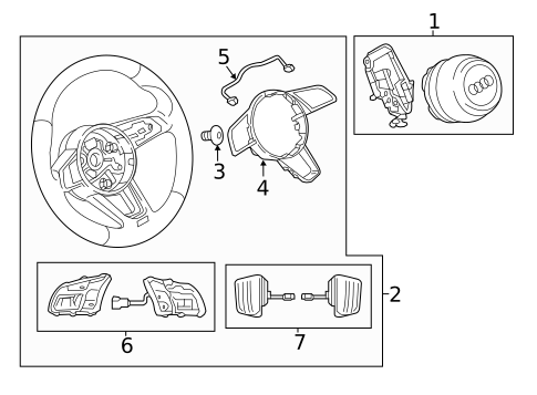 Steering Wheel & Trim for 2023 Audi S4 #0