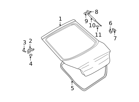 Gate & Hardware for 2006 Hyundai Tiburon #0