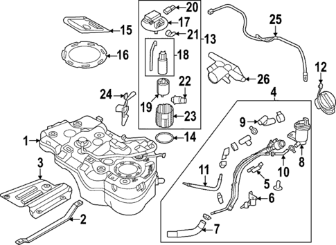 Fuel System Components for 2025 Kia Sportage #0