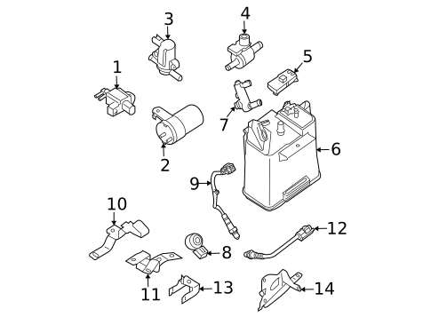 Emission Components for 2023 Nissan TITAN #39