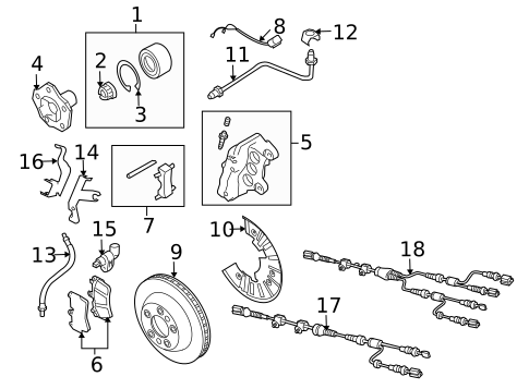 Brake Components for 2007 Volkswagen Touareg #0