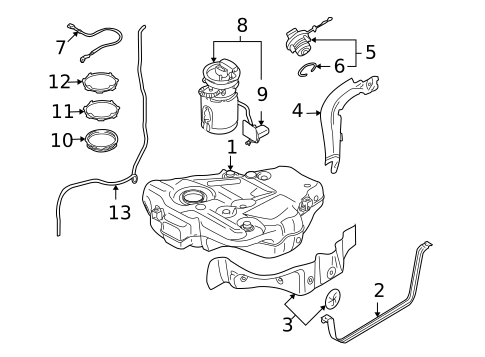 Fuel System Components for 2012 Volkswagen Golf #0