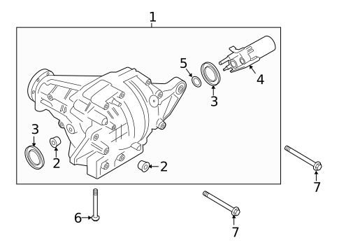 Axle & Differential for 2024 Porsche Macan #1