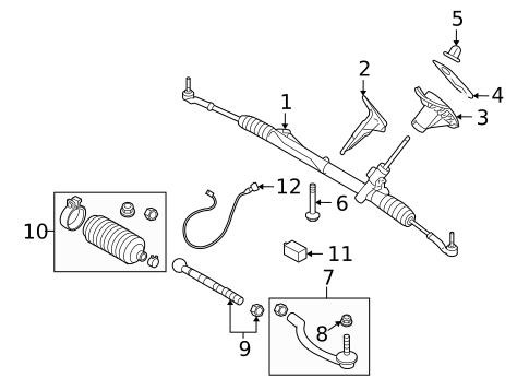 Steering Gear & Linkage for 2009 Volvo S80 #0