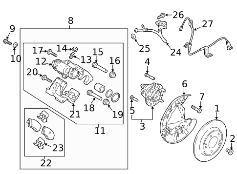 Rear Brakes for 2018 Hyundai Elantra GT #1