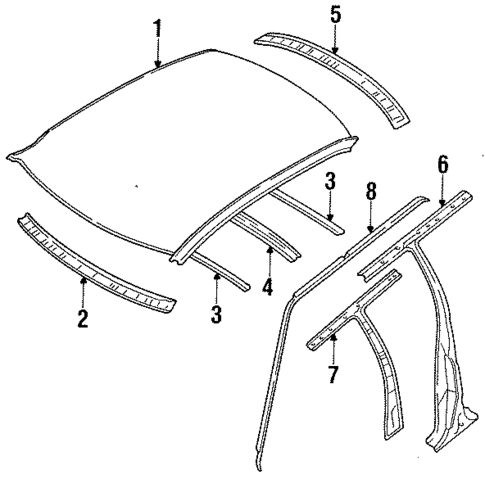 Roof for 1990 Subaru Loyale #0