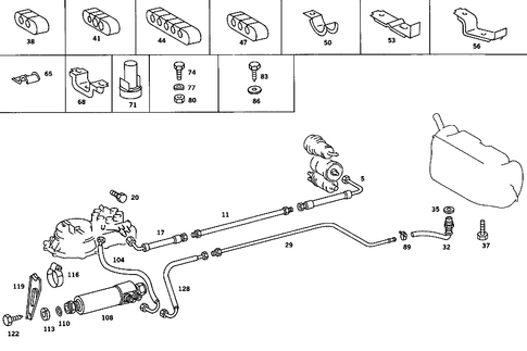 Fuel Lines for 1985 Mercedes-Benz 380SE #2