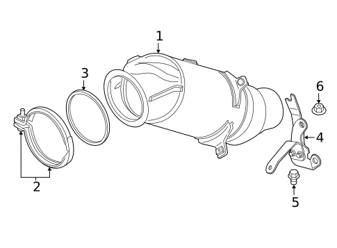 Exhaust Components for 2018 BMW X6 #1