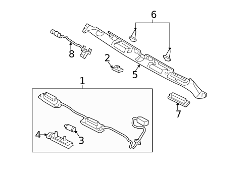 License Lamps for 2012 Hyundai Sonata #0