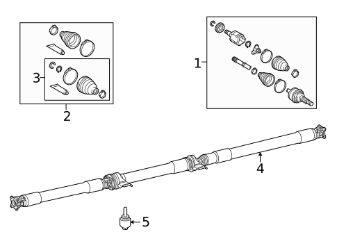 Drive Axles for 2021 Toyota Highlander #1