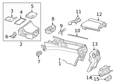 Console for 2021 Mercedes-Benz C63 AMG S #0