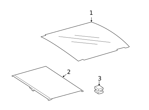 Sunroof for 2010 Mercedes-Benz GL350 #1