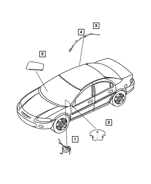 Air Bag System for 2005 Chrysler Sebring #0