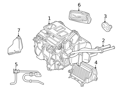 Evaporator & Heater Components for 2002 Land Rover Discovery #0