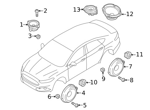Sound System for 2017 Ford Fusion #2