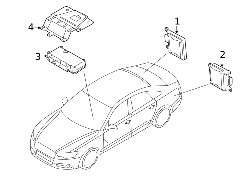 Electrical Components for 2012 Audi A6 #4