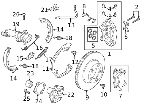 Brake Components for 2020 Porsche Panamera #6