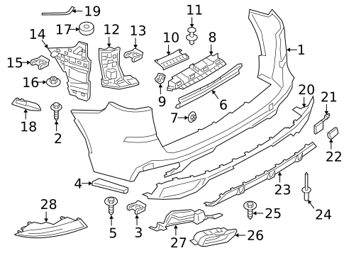 Bumper & Components - Rear for 2025 BMW X5 #0