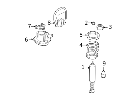 Suspension, Springs & Related Components for 2003 Volvo XC70 #1