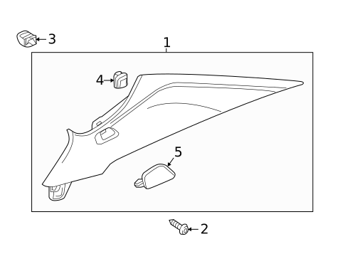 Interior Trim - Quarter Panels for 2017 Chevrolet Cruze #1