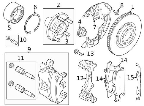 Rear Brakes for 2025 Lincoln Corsair #2