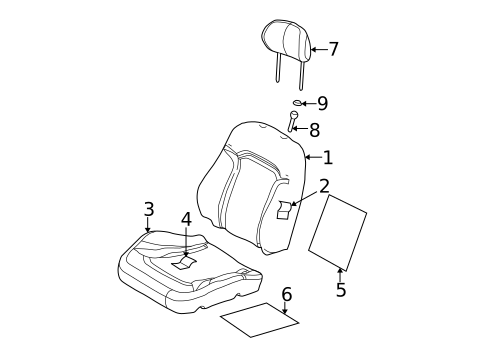 Front Seat Components for 2006 Jeep Liberty #0