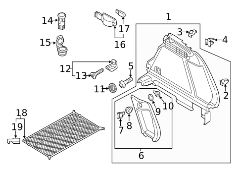 Interior Trim - Rear Body for 2017 Audi Q3 #0