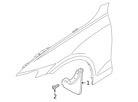 Exterior Trim - Fender for 2023 Volvo V60 #0