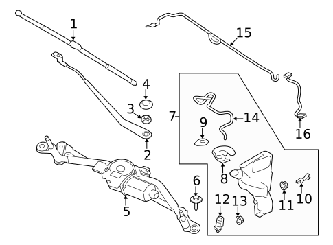 Wiper & Washer Components for 2023 Jaguar F-Pace #0