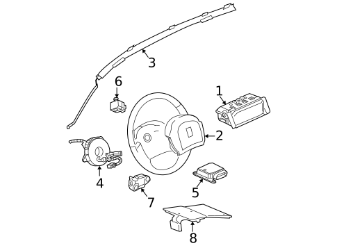 Air Bag Components for 2009 Chevrolet Equinox #0