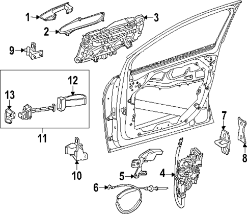 Rear Door for 2023 Mercedes-Benz EQS 450 SUV #1