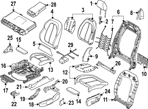 Driver Seat Components for 2025 BMW 228 xDrive Gran Coupe #0