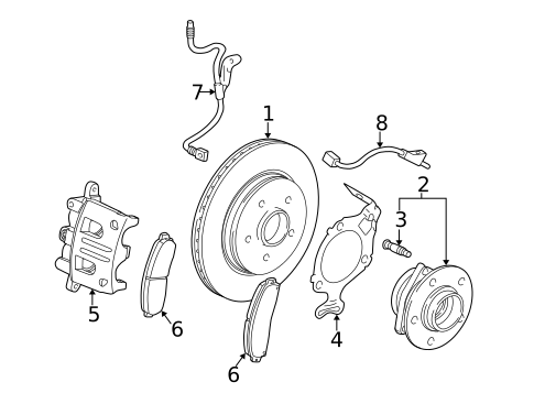 Brake Components for 2007 Saturn Vue #1
