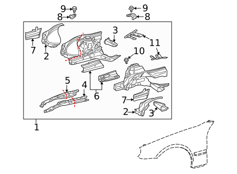 Glass - Rear Door for 2002 Mercedes-Benz CL600 #0