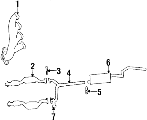 Exhaust Components for 2001 Mercury Grand Marquis #0