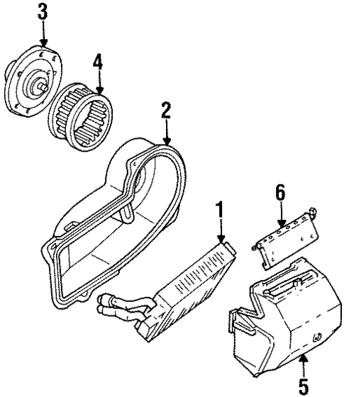 Blower Motor & Fan for 1995 GMC G3500 #0